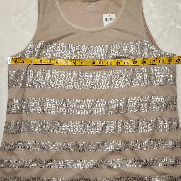 Chico's Metallic Stripe Tank - Picture 6 of 7